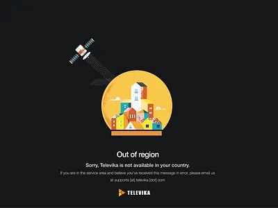 out of region erorr illustration for televika design flat graphic design illustration televika ui vector