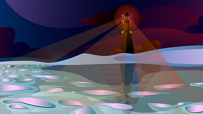 Beacon of sauron illustration vector