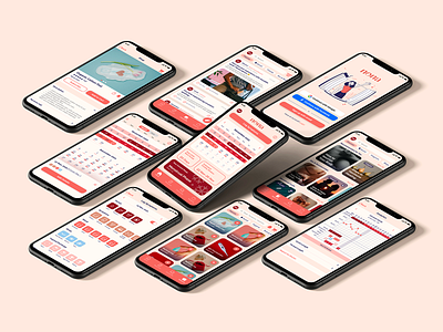 Nona: Period Tracking App app application calendar design health period tracking ui ux woman women