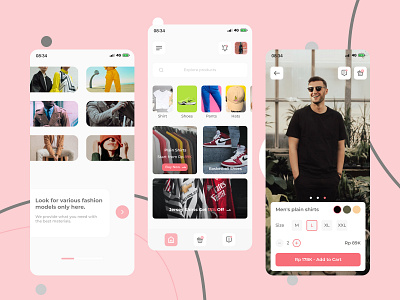 Fashion - App Design app branding clean design illustration ui uidesign web