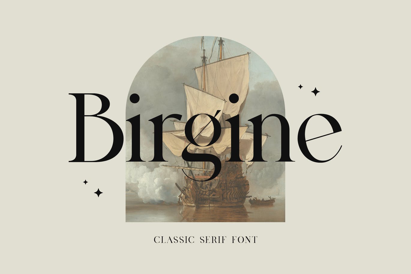 Birgine Font app brand branding classic design display font graphic design illustration logo serif typeface typography ui ux vector