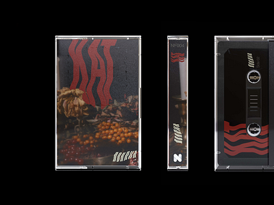 KAT Cassette Layout branding cassette classic design logo typography ui