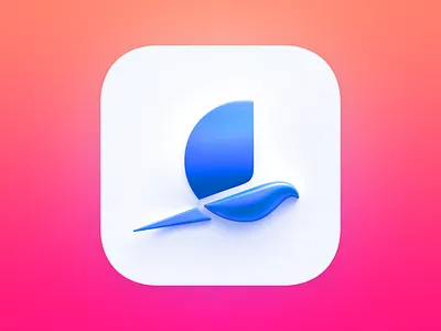 Icon Sparrow Code 3d apple big sur icon ios neomorphism skeuomorphism sparrow code