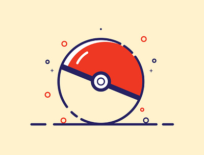 Pokeball MBE Style adobe photoshop adobeillustrator branding coreldraw design graphic design icon illustration illustrator layoutdesign logo mbe motion graphics photoshop pokeball style vector