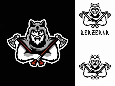 "Berzerkr" Viking eSports Logo branding design esportlogo esports esports logos gaming gaming logo graphic design illustration logo viking vikingesportslogo vikinglogo vikingmascot