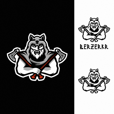 "Berzerkr" Viking eSports Logo branding design esportlogo esports esports logos gaming gaming logo graphic design illustration logo viking vikingesportslogo vikinglogo vikingmascot