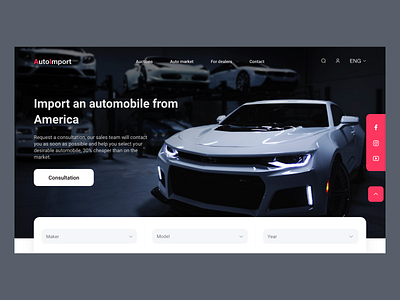 Car Automobile Shop Website adobe xd all car automobile automobile shop buy car car car concept car export car import car landing page car sell car shop car website cars find car red search car uiux web design