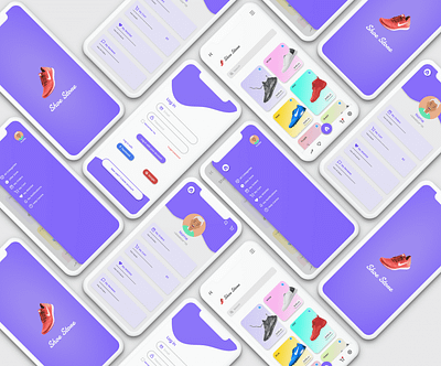 Shoe store design graphic design ui uiux