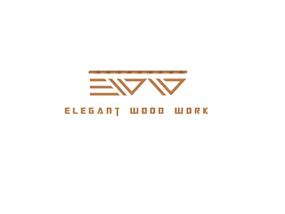 Elegant Woodwork branding design logo design