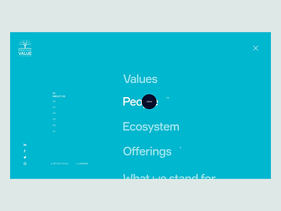 Consulting Agency - Navbar animation and interactions agency animation blue business corporate cta cyan digital digital transformation interaction interaction design it service menu navbar ui ui animation ui interaction uiux ux web design