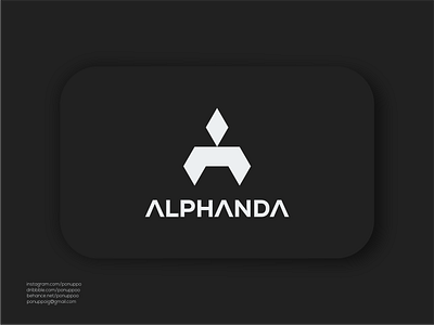 Alphanda a logo brand design branding design illustration initial a logo logodesign logomaker modern logo sale logo ui vector
