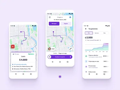 Dark Mode app design cabify cabify app cabifydesign darkmode darktheme design driver driver app journey lightmode lighttheme map mobile app mobility ui