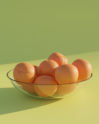 Orange 3d blender cycles modelling render