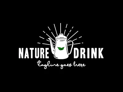 Vintage Retro kettle teapot for tavern Logo Design Inspiration bar beer beverage cafe cappuccino cattle coffee company design drink hot drink icon kitchen logo pot rustic tavern teapot vector vintage