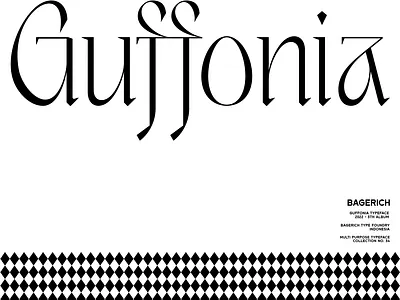 Guffonia Typeface brand identity branding design display font elegant font illustration lettering logo logo designs logotype magazine minimalist modern poster typeface typography ui unique wordmark