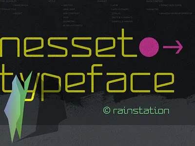 Nesset Type Design font fontface futuristic sc fi type typeface typography
