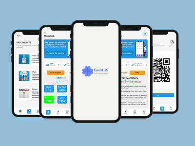 Covid vaccine booking app app design design figma mobile app mobile app design ui ui design ui ux user interface