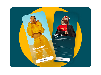 Sign In screens app ui design design ecommerce design landing page design mobile app mobile app design sign in sign in screen sign in screen design sign in ui design sign up screens ui ui design ui ux design uiux