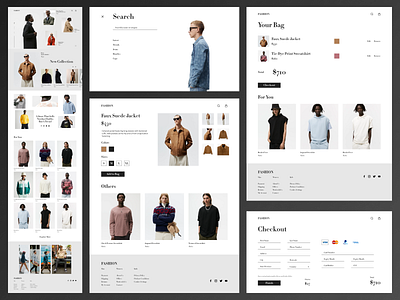 Fashion Web UI Kit design design for sale fashion store fashion website fashion website for sale figma website landing page latest modern web store sale ui for sale ui kit web ui kit website website for sale webstore