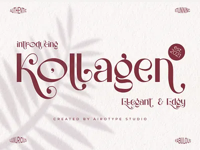 Kollagen Font - Stylish Modern Sans Serif Font font fonts girly font handwriting lettering sans serif font sans with swash typeface typography wedding font