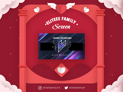 OUTRO SCREEN animated outro badges design discord emotes illustration intro logo outro screen streamer streaming twitch ui