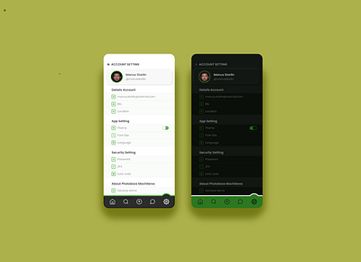 7. UI Design - Settings adobe xd branding creative creativity design digital dribbble illustration manus manusstarlin pixtorizado setting ui ux