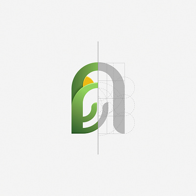 Green Bird Logo Grid bird branding design graphic design green illustration inspiration logo logo design vector