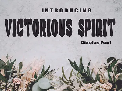 Victorious Spirit Font design font graphic design typography