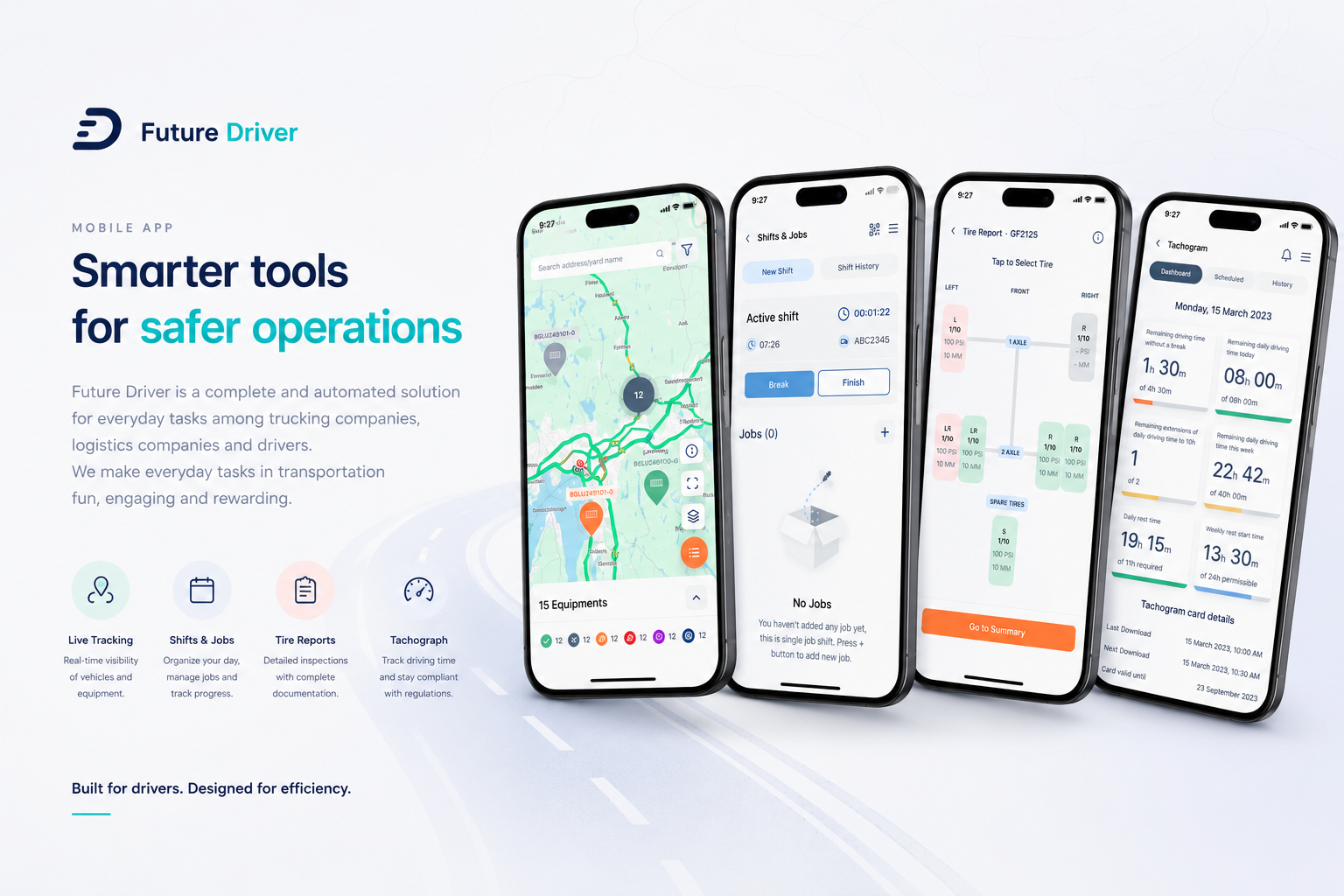 Logistic Company App daily 100 challenge dailyui dailyuichallenge design logistic company report reporting app schedule shift ui ui design
