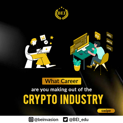 Careers in Blockchain Examples blockchain branding career graphic design infographics