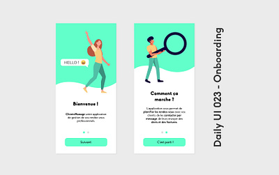 Daily UI 023 - Onboarding 023 app application bouton daily ui 023 dailyui design explication gestion graphic design onboarding ui