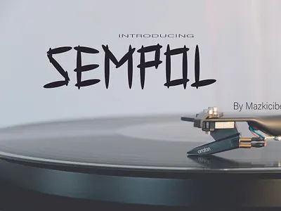 Sempol Font design displayfont font graphic design typography