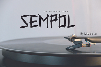 Sempol Font design displayfont font graphic design typography