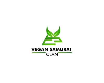 Vegan Samurai Clan branding community design green habit health illustration initial letter logo initial logo japan lette lettermark logo ui vector vegan