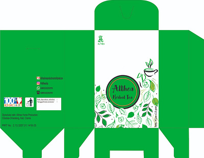 Packaging design branding design designgraphic drink green health herbal illustration initial letter logo initial logo lette lettermark logo packaging tea ui vector warn