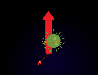 Detonate the virus branding covid danger design gone illustration initial letter logo initial logo lette lettermark logo ui vector virus