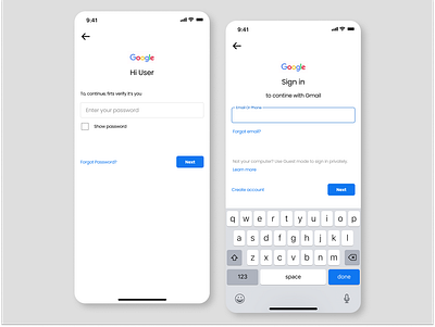 Login With Google app design form login google login login google ui ux