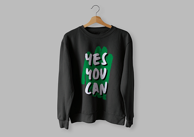 Yes You Can T-shirt branding design dress fashion full sleeve inspire tshirt inspiring qoutes messege t shirt mtivational tshirt yes you can