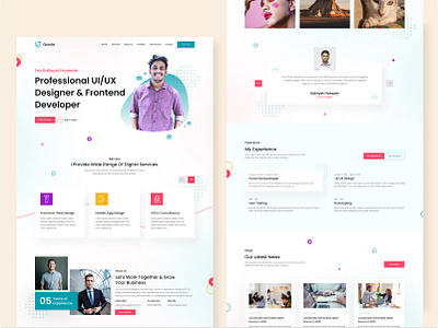 Personal CV/Resume Figma Web Design curriculum vitae cv resume interaction landing page personal portfolio portfolio website resume ui website