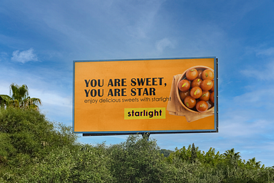 Billboard For an Indian Sweet Company advertisement billboard branding graphic design illustration logo