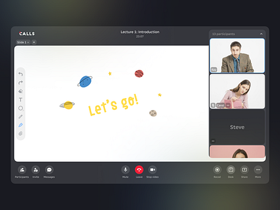 Video Calling App adaptive app desktop intreface ui ux videocalls web