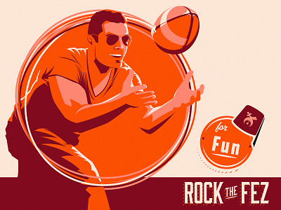 Be a Shriner 1 football fun illustration man vector