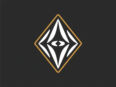 BarsbyLine brand branding diamond disc golf eye icon logo mark texas