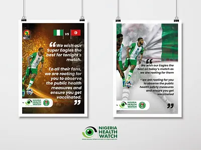 Africa Nation's Cup Public Health Sensitisation Flyer branding design graphic design typography ui