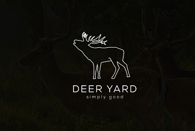 Creative Logo Design for a Deer Farm brand identity branding creative deer logo design farm logo graphic design logo logo design logo sale minimal minimalist modern ranch simple visual identity