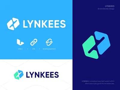 LYNKEES - Approved Logo Design bank blockchain brand card checkout crypto dashboard finance fintech icon link logo logomark logotype money monogram nft payment share symbol