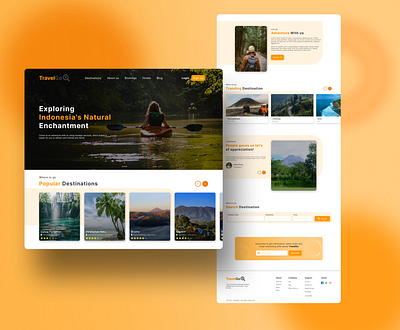 TravelGo🍀 designtravel designweb graphic design traveldesign ui uix ux web webdesign websitedesign websitetraveldesign