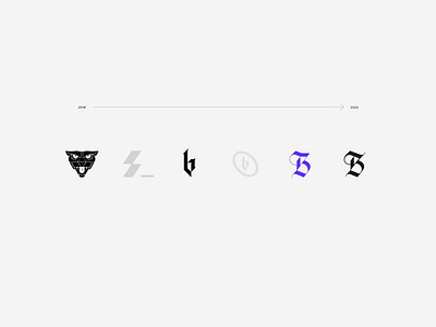 Сhronology of my personal logos branding design graphic design grid logo illustration logo minimal type typography ui vector