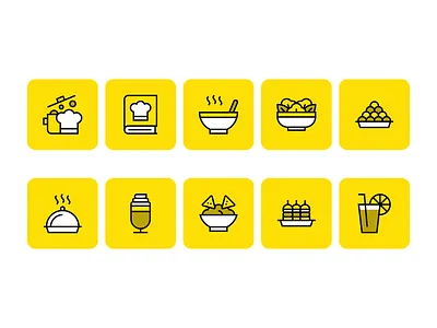 Indian food icons cooking design dinner drink eat food icon icons illustration indian indian food minimal minimalism minimalist salad vector
