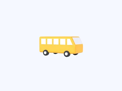 Bus 3D icon 3d 3d art 3d artist 3d design 3d designer 3d icon 3d icons freebie freebies icon icons ui